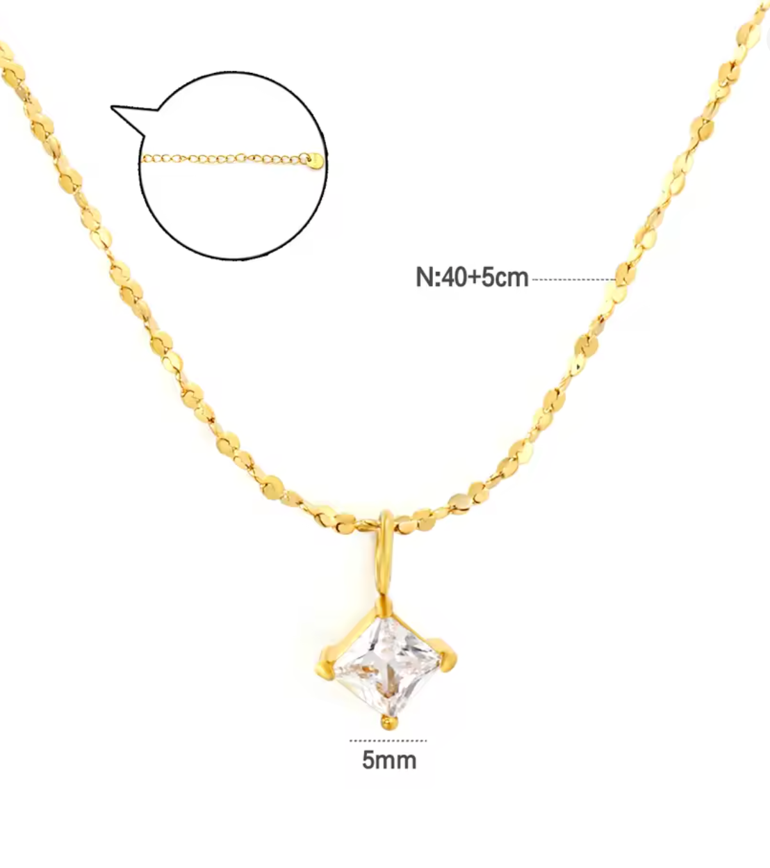 Shiny Stainless Steel Clavicle Choker for Women