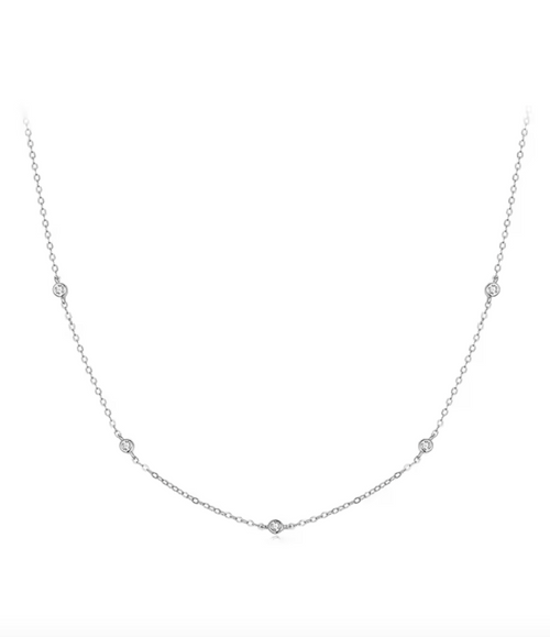 925 Sterling Silver 18K Gold Layering Choker for Women